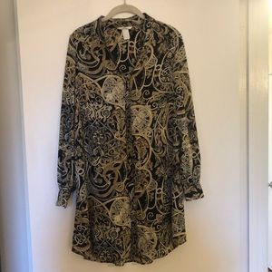 H&M Patterned Shirt Dress